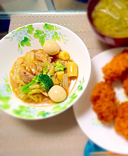 白菜と鶏肉の餡掛け煮|いしぃむしぃさん