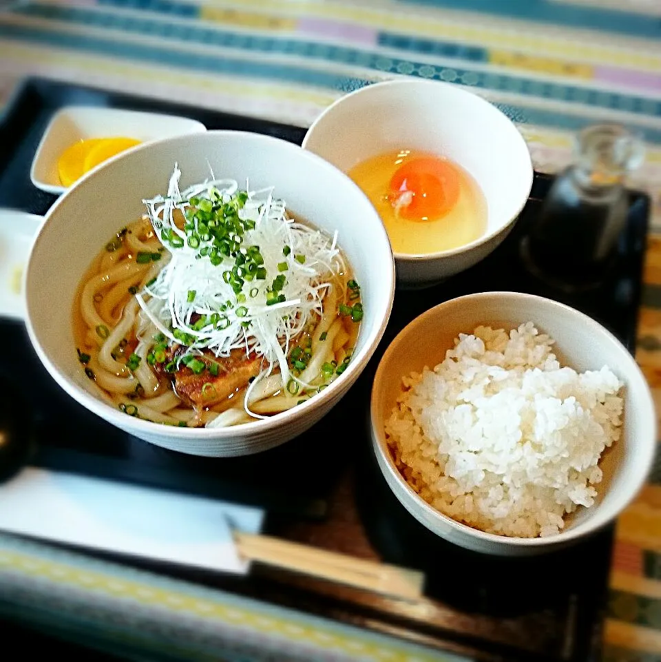 farm to table tanaka 豚角煮うどん+たまごかけごはん|akiRahulaさん