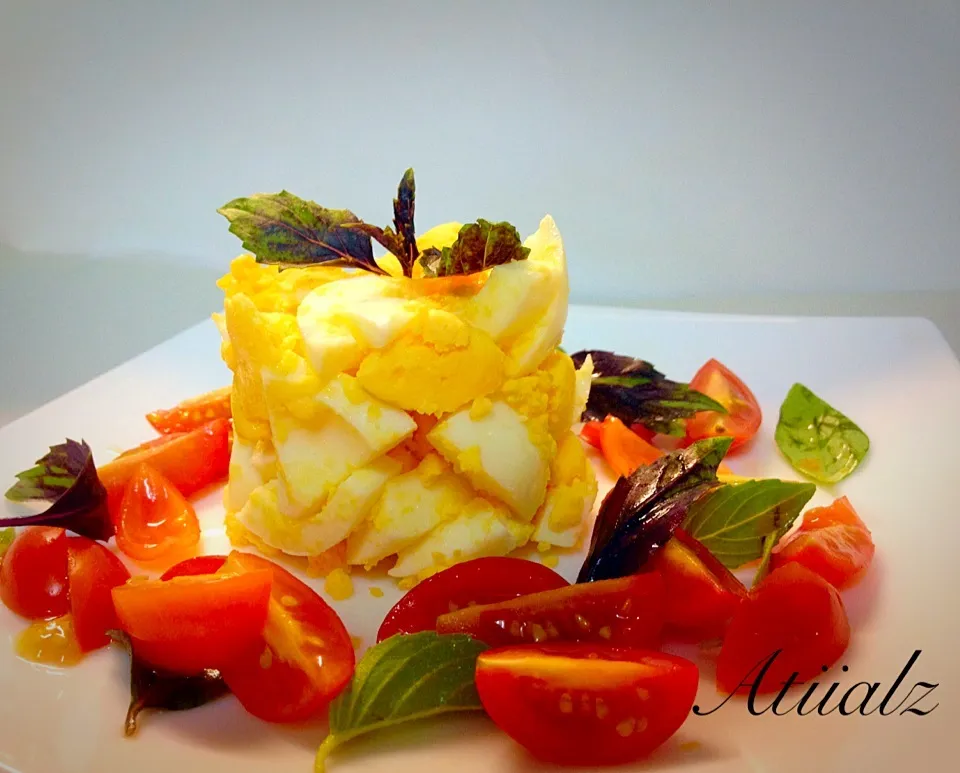 Water boiled egg with butter|atiialzさん