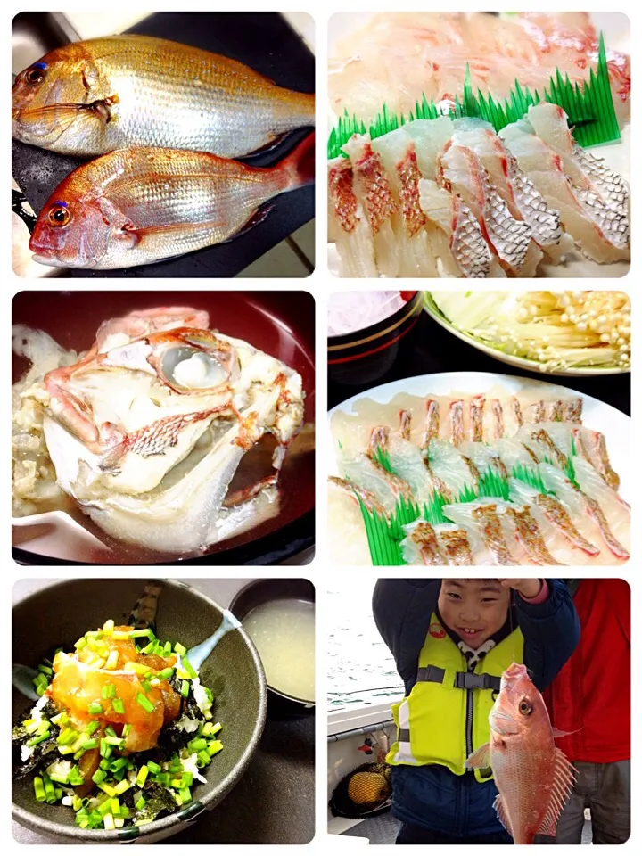 Snapdishの料理写真:鯛づくし🎣|やっちゃんさん