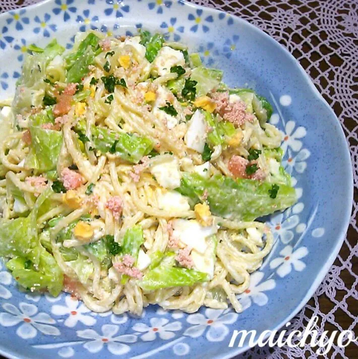 チョッパー＆ホヌさんのキャベタラスパゲッティサラダ🍴|maichyoさん