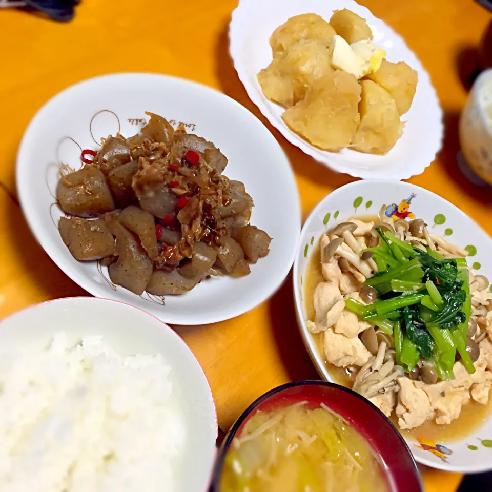 和食の日の晩御飯|カウンター嬢さん