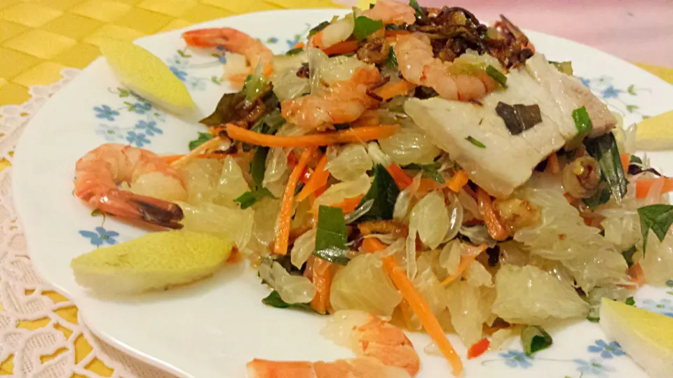 salade de pamplemousse (avec crevettes et potrine)|aster_268さん