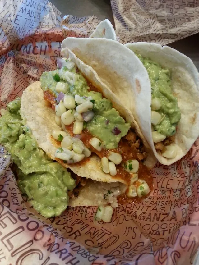 Snapdishの料理写真:birthday tacos from Chipotle.|Polly Gelfusoさん