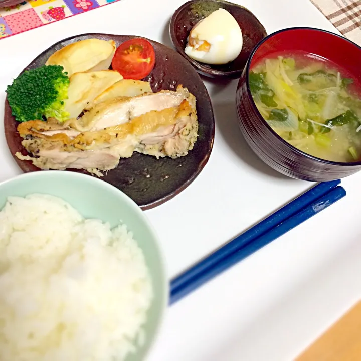 Snapdishの料理写真:お弁当無しと言われてやけに豪華な朝食に|ちーさん