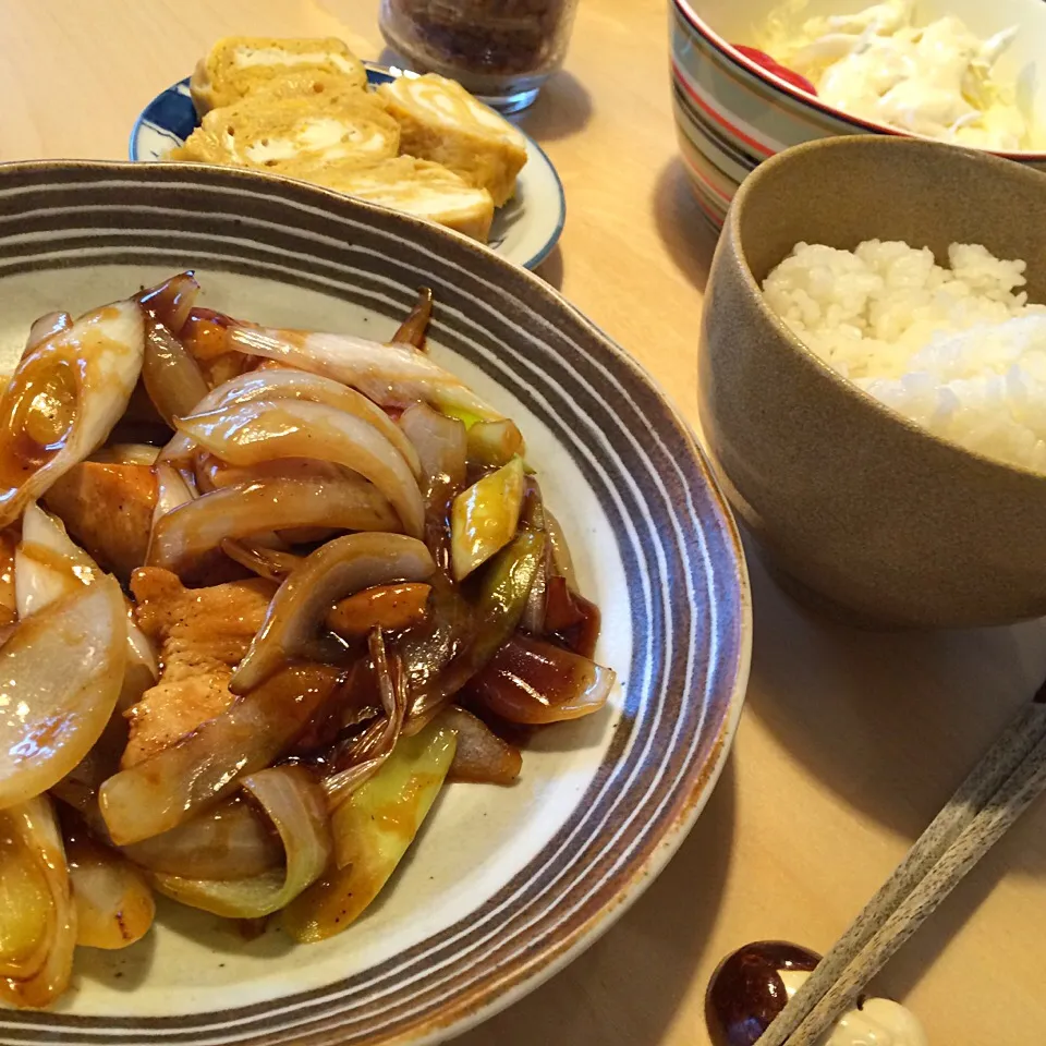 Snapdishの料理写真:鶏と野菜の甘酢あんかけ|ぴっぱーさん