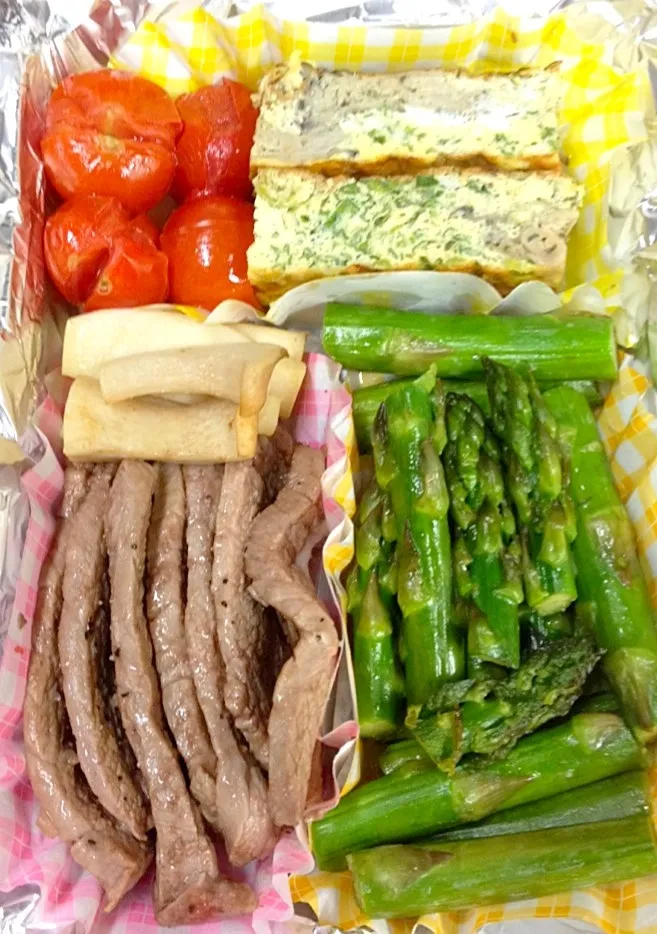 低糖質のお弁当。|まこさん