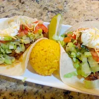 #Beef #tacos with yellow rice|Robert Schwabさん