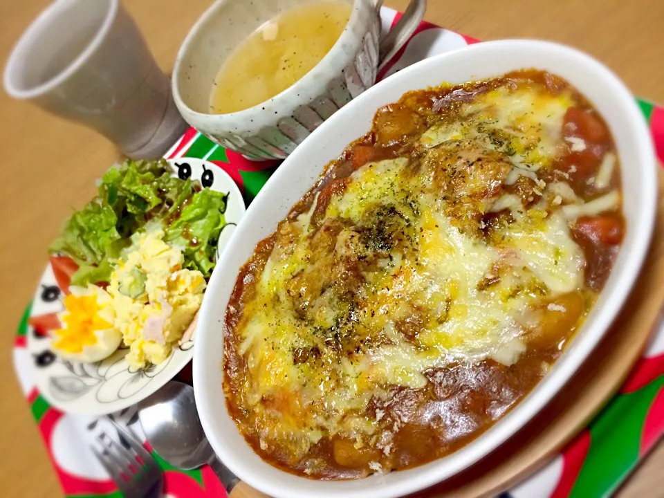 前夜のカレーでカレードリア✳︎卵乗せないver.|acoyaさん