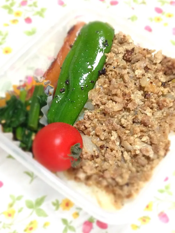 Snapdishの料理写真:そぼろご飯弁当|あやにん食堂さん