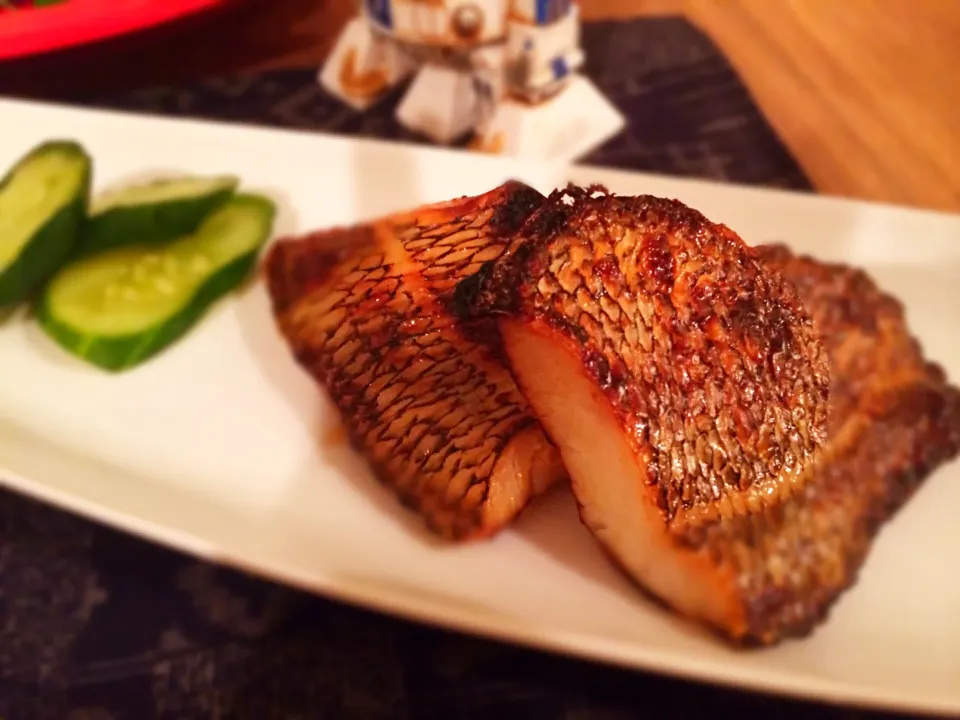 Broiled Chilean sea bass after marinated in miso and sake.|Akiko Nishimaeさん