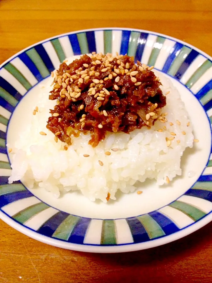 飛騨牛のしぐれ煮🍚|まいりさん