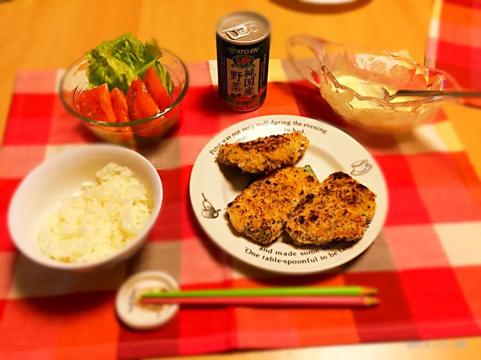 豚ヒレ肉のパン粉ハーブ焼き|こりすさん