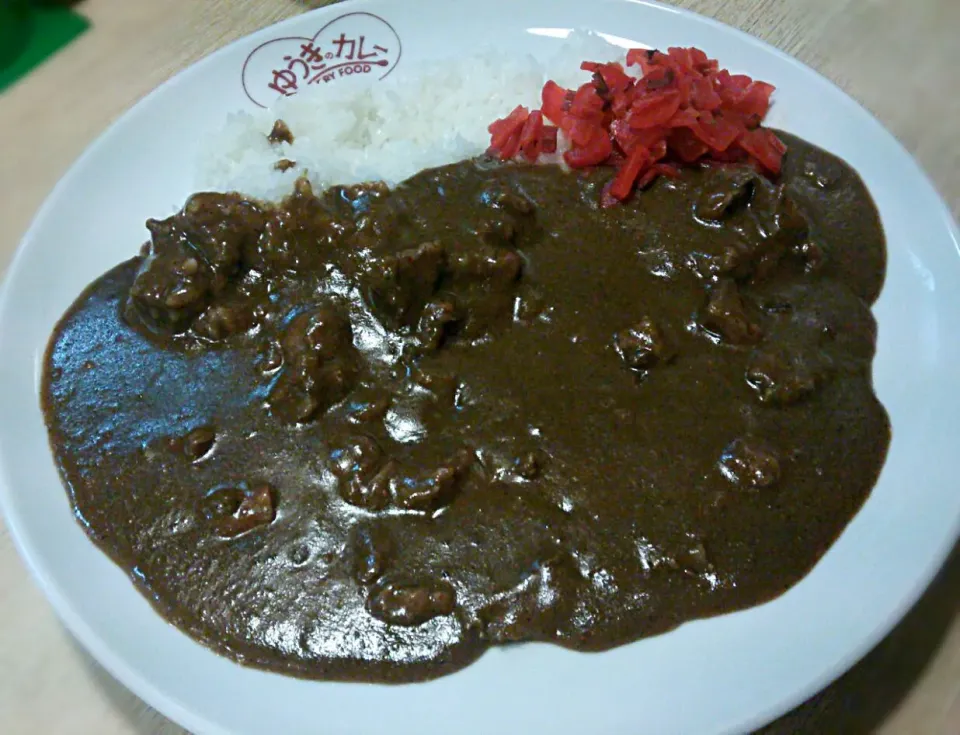 Snapdishの料理写真:本日の消毒のシメは、毎度毎度のカレー居酒屋さんでプチ激辛カレーとなりました。ても、凶悪な辛さでは御座いませぬのよ💮|にゃあ（芸名）さん