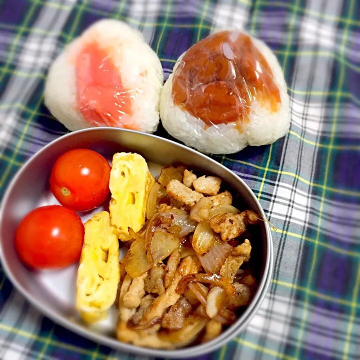 明らかに緑の足りないお弁当(꒪⌓꒪)|ちーさん