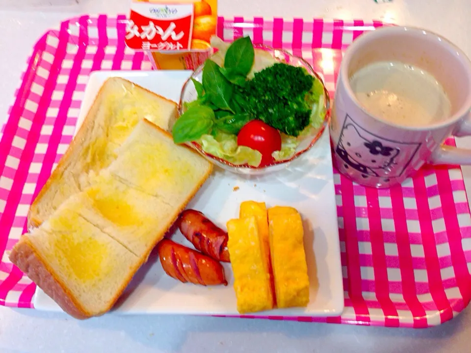 今日の朝ご飯(๑´ڡ`๑)|ちゃたままさん