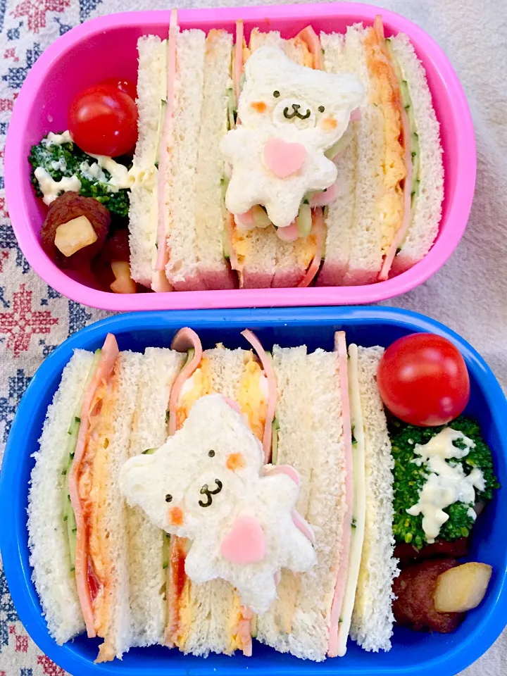 Lunch box☆Sandwich White bear🐻ｻﾝﾄﾞｳｨｯﾁ 白熊|🌈Ami🍻さん