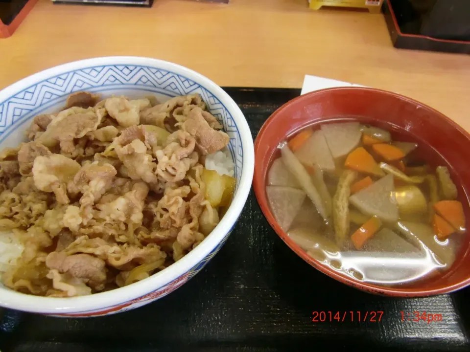 牛丼けんちん汁|hisashiさん