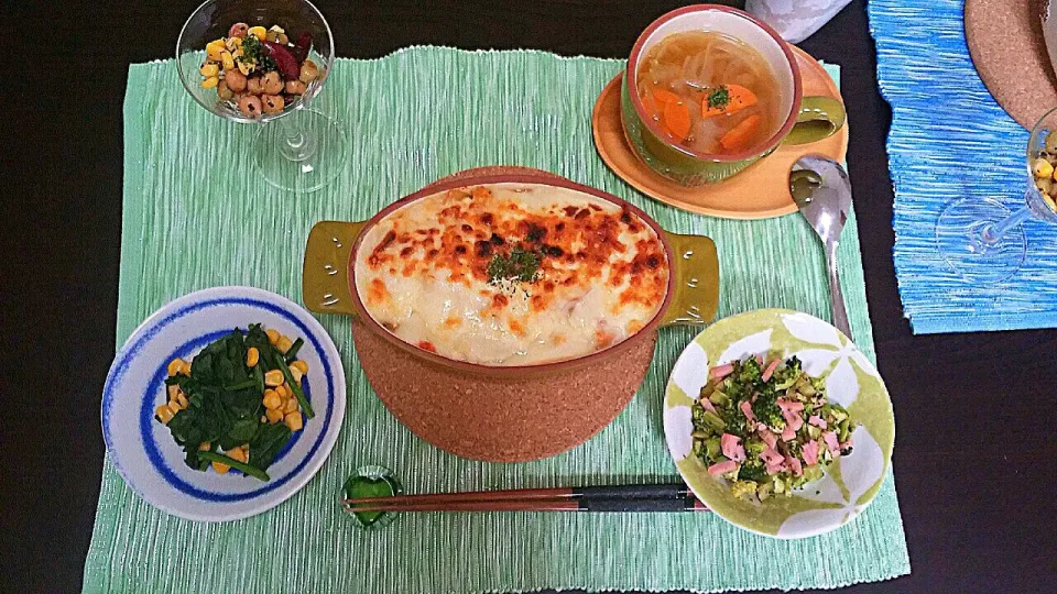 グラタン風鶏のあっさりミート&ホワイトソースの焼きペンネ|pikyuさん