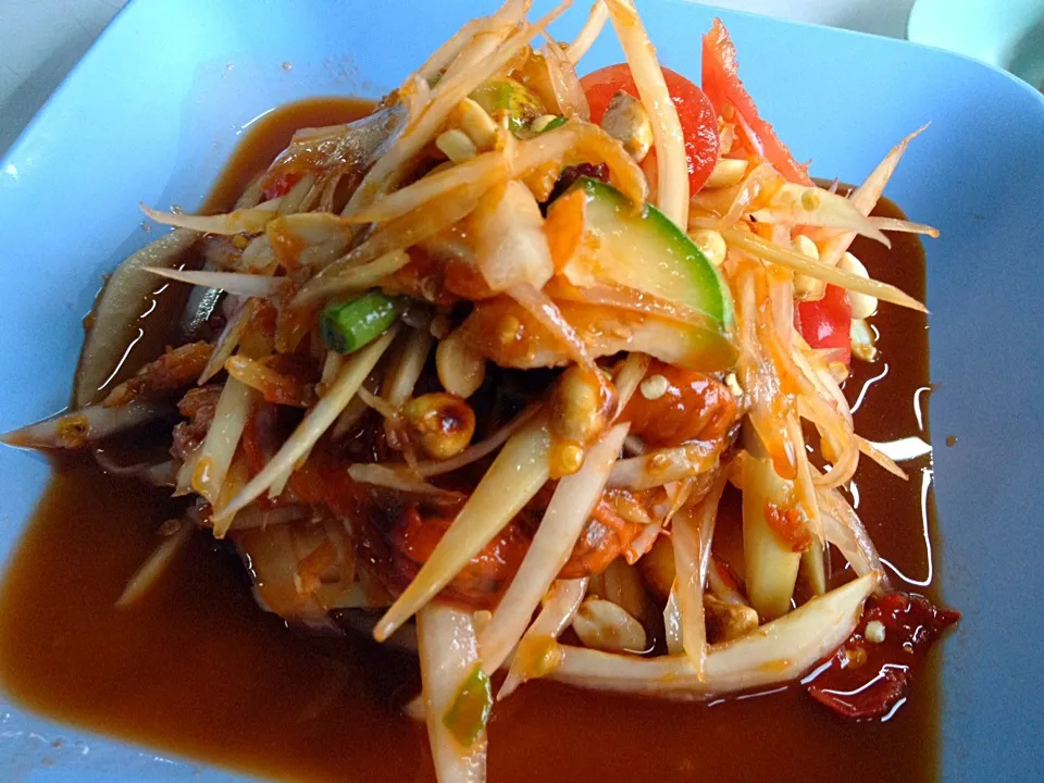 Snapdishの料理写真::: ส่มตำหอยดอง :: #thaifood|Chicky Benさん