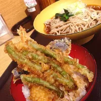 冷そばと小天丼♪|ぺりぐーさん