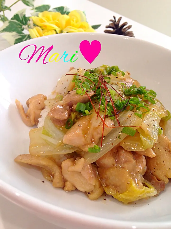 【簡単・美味しい】生姜であったか💗鶏もも＆白菜のあんかけ|Mariさん