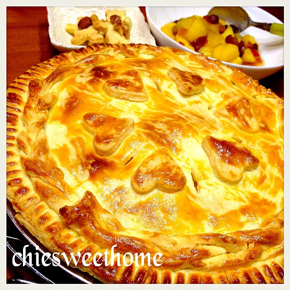 Snapdishの料理写真:Yuka Nakataさんの料理 パイ生地レシピ付き♥Oldfashioned apple pie|chieko ♪さん