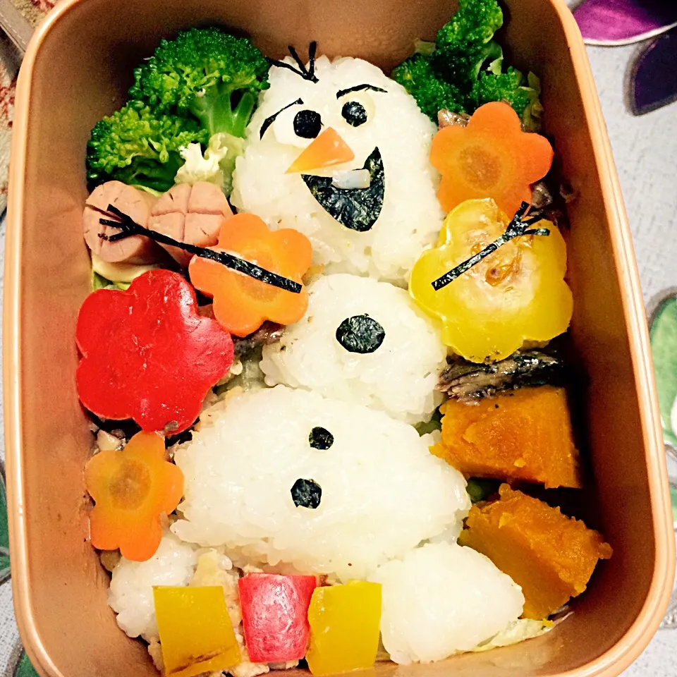 オラフ⛄️❄️お弁当🍴|momona☺︎さん