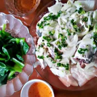 steamed fish with onion and fish sauce|Thu Lyさん