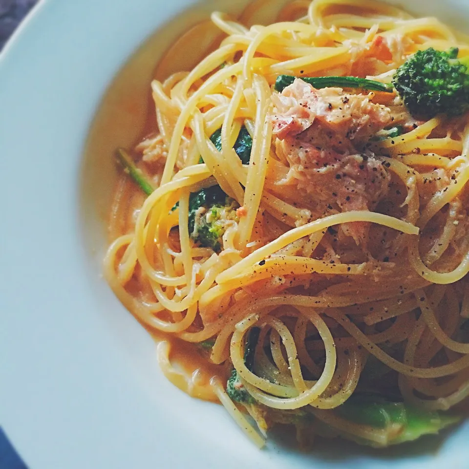 殻から作ったカニの濃厚アメリケーヌソースパスタ|yo-chiさん