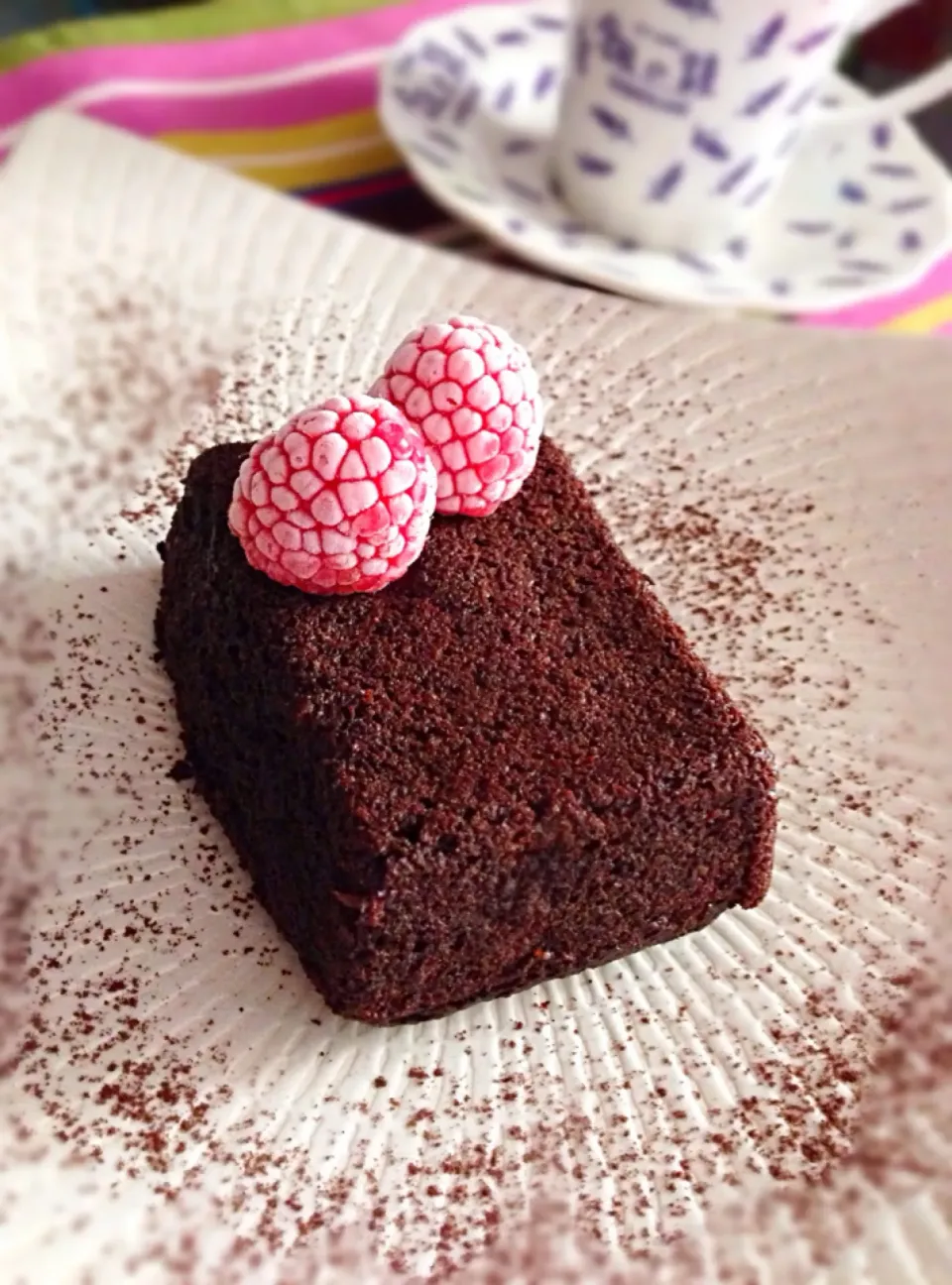 Snapdishの料理写真:Dark chocolate cake made with spelt flour|coxiella24さん