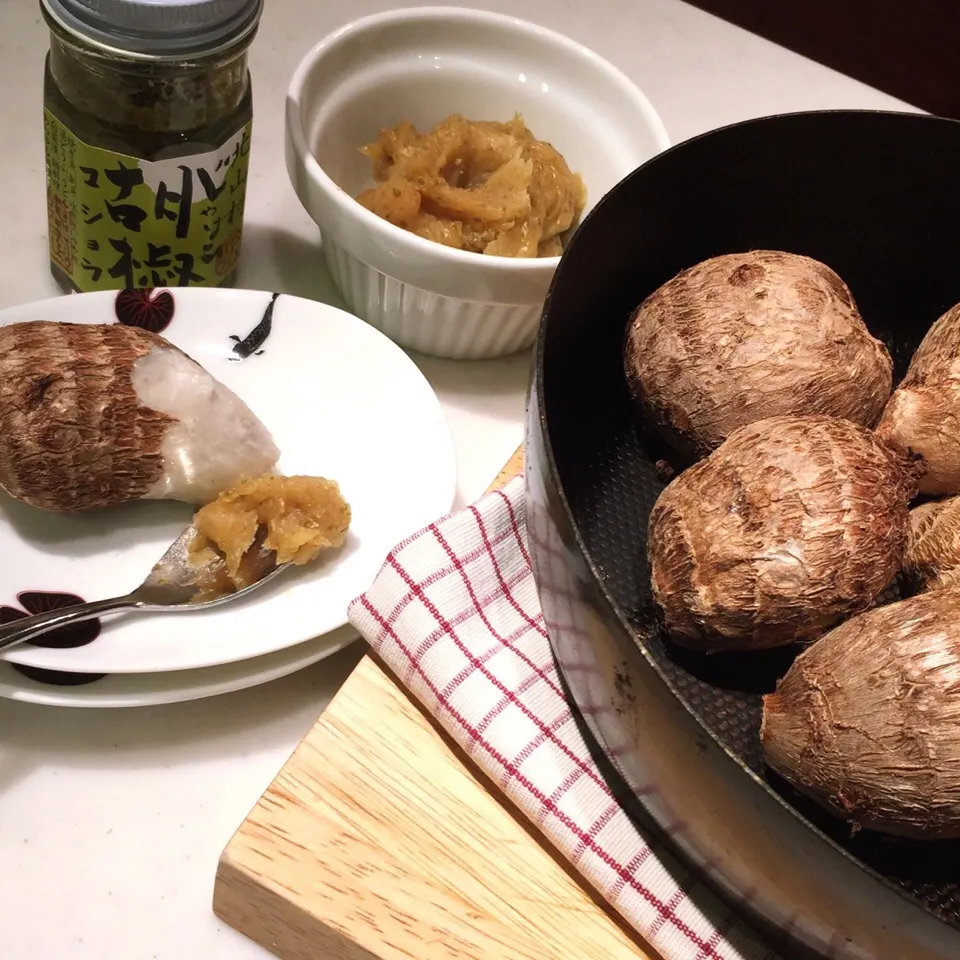 里芋オーブン焼き ジャバラ味噌で|麻紀子さん