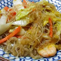 Chinese cabbage with vermicelli and prawn by Mom|genさん