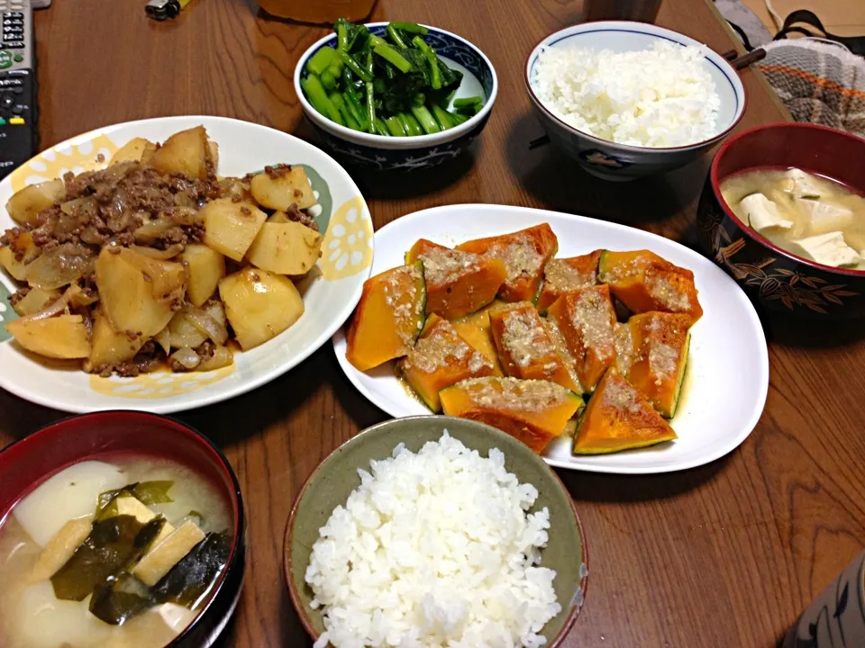 肉じゃか かぼちゃの味噌煮付け|いくちんさん