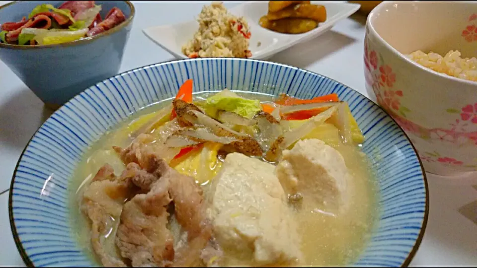 おぼろ豆腐の豆乳鍋🍲|Kanaさん