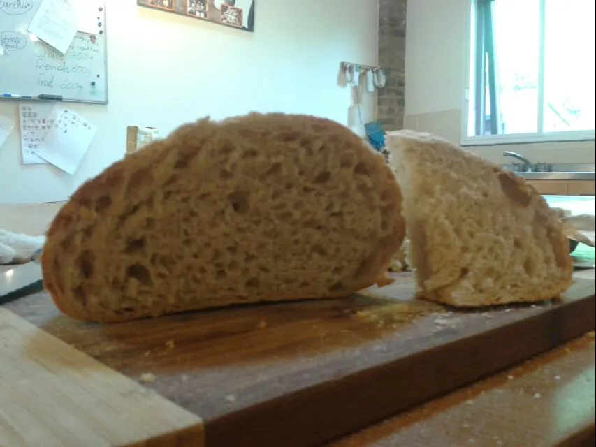 organic flour cold rising 70% water white bread|Kostas Riddochさん