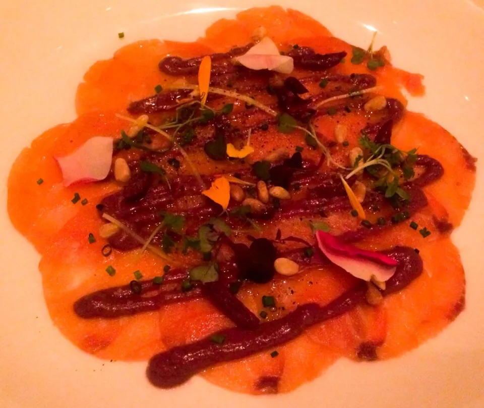 Salmon Carpaccio from Jaleo|sooprcoolchicaさん