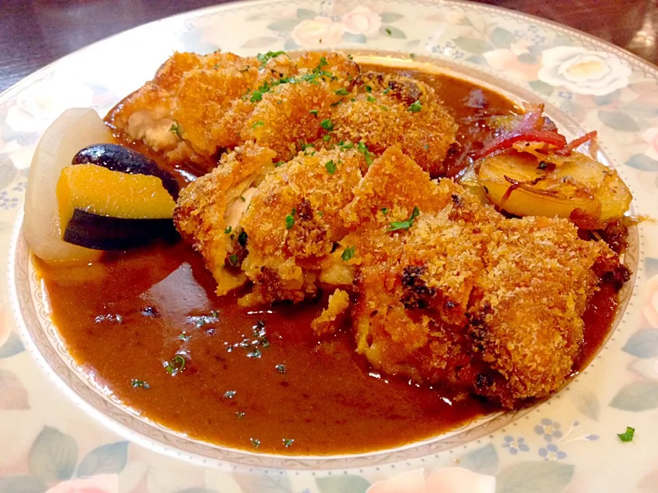 ハーブチキンのパン粉つけ焼き|よしえさん