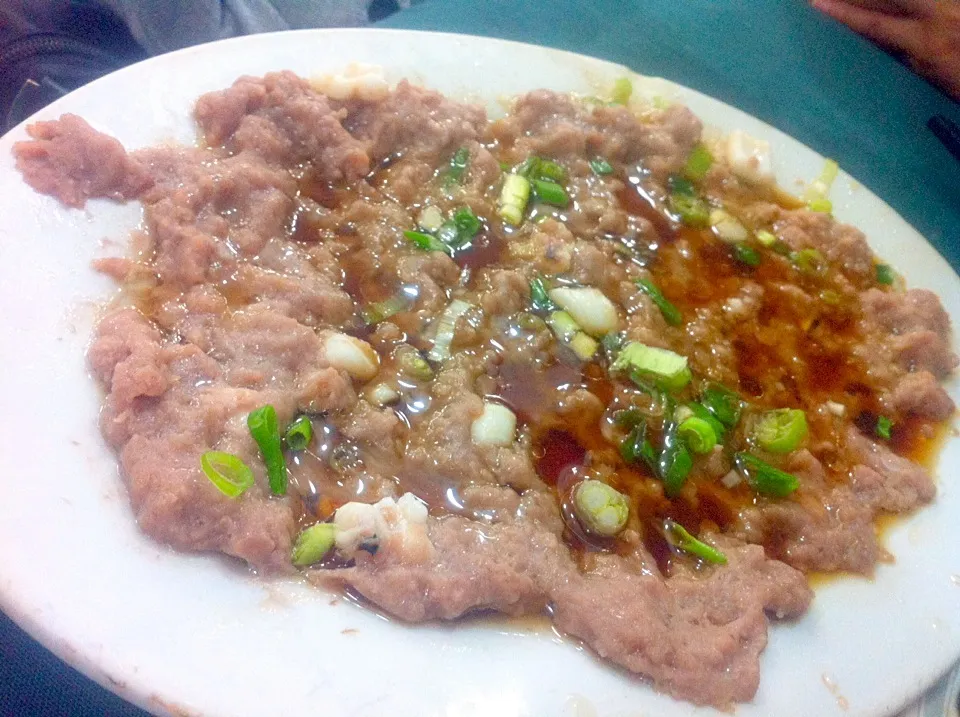 Steam minced pork with diced squid|skyblueさん