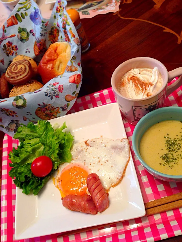 Snapdishの料理写真:今日のブランチ(๑´ڡ`๑)|ちゃたままさん