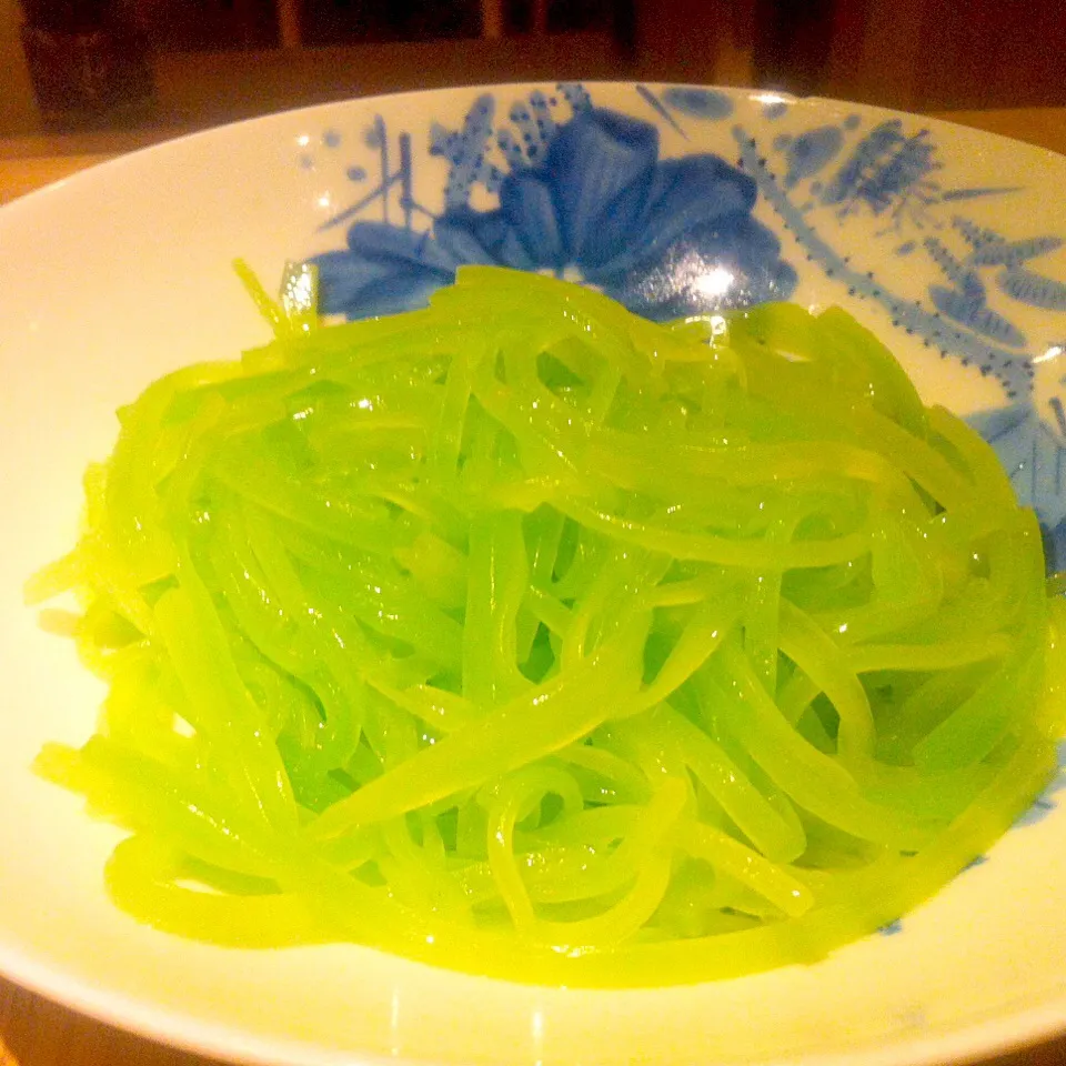 Sautéed shredded lettuce shoot|skyblueさん