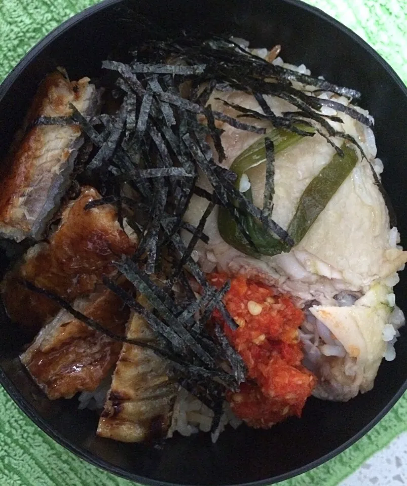 Chicken rice and unagi bento|Ong Sor Fernさん