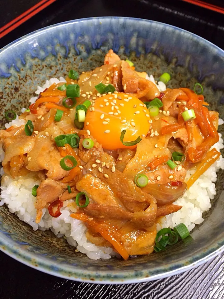 豚キムチ丼|市さん