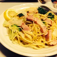 しっかりベーコンの入ったレモン風味パスタ|yumさん