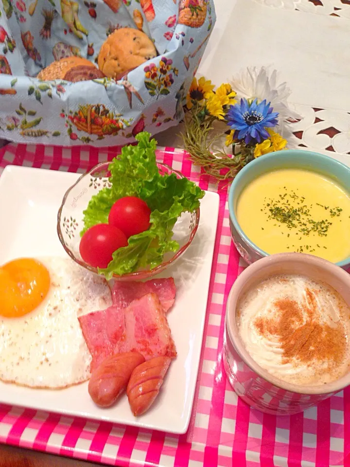 今日の朝ご飯(^^)|ちゃたままさん