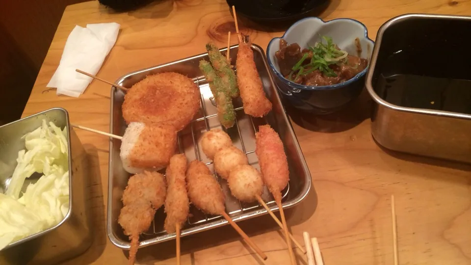 串カツお土手焼き|しめちかさん