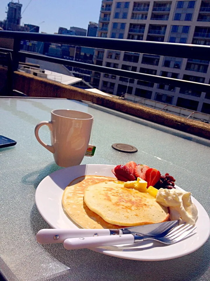 Pancakes w/red bean @ balcony|t.sasakiさん