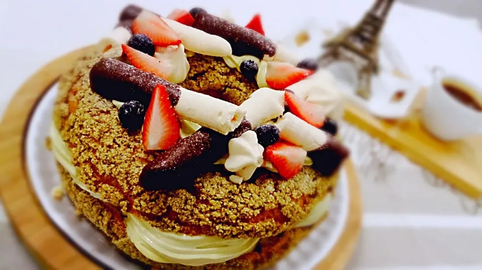 Strawberry-pistachio Paris-Brest|Kyanliuさん