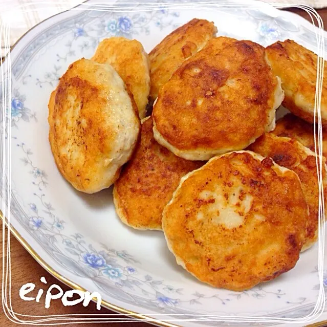 豆腐入り自家製チキンナゲット♡鶏胸肉ANDフライパンで焼くのでますますヘルシーに‼︎|えいぽんさん