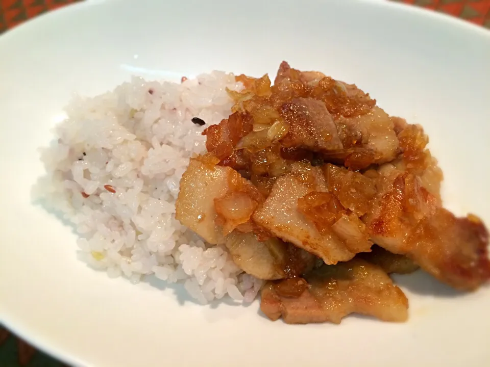 豚肉の玉ねぎソース丼|Rukuさん